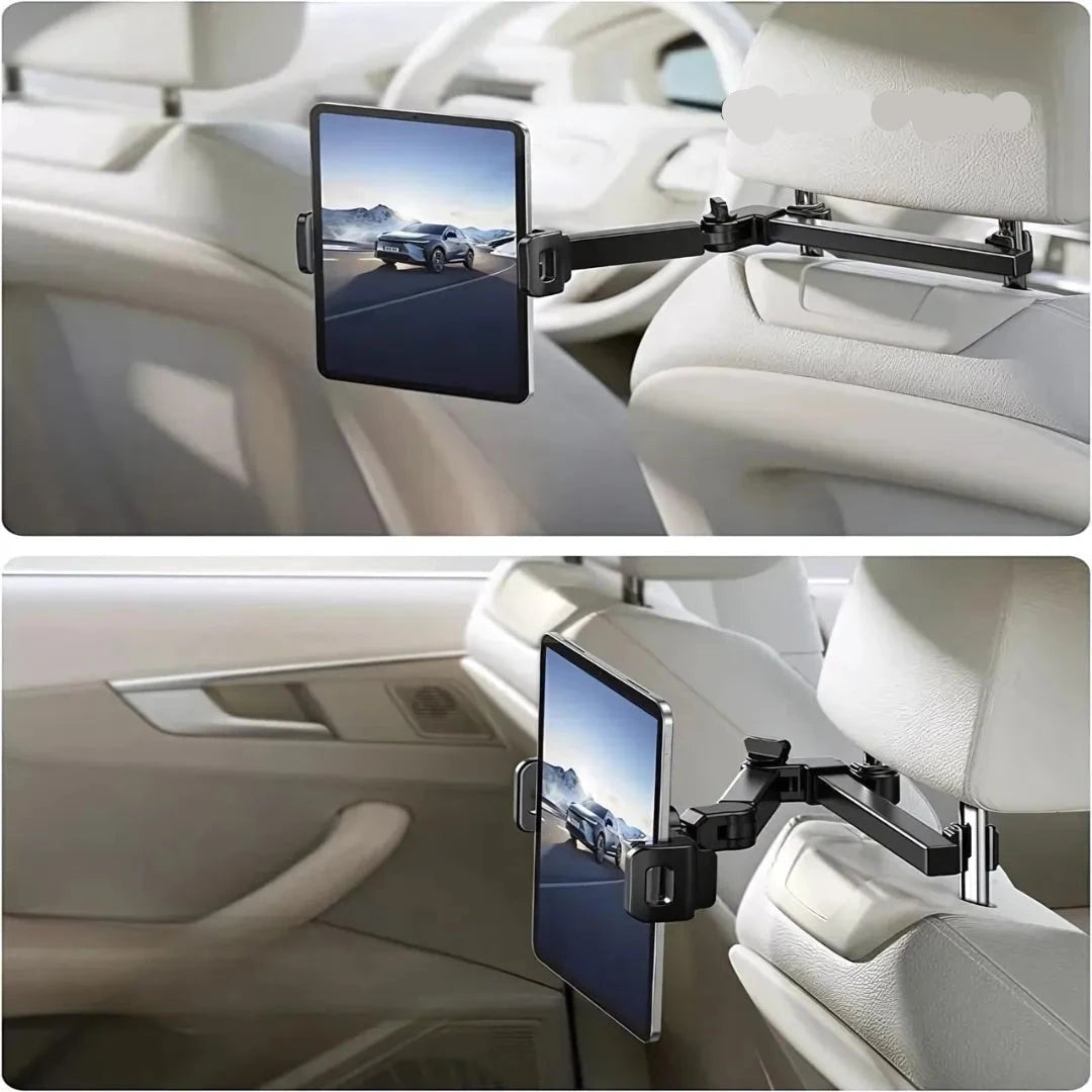 Suporte de Celular/Tablet Rotativo para Encosto de Cabeça do Carro - Acellerando