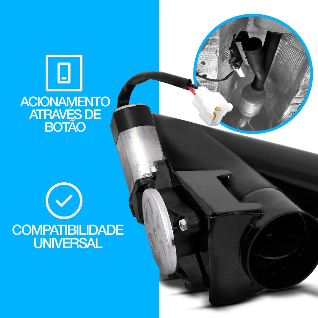 Escape Eletrônico Difusor Universal Ronco Esportivo Botão Turbão