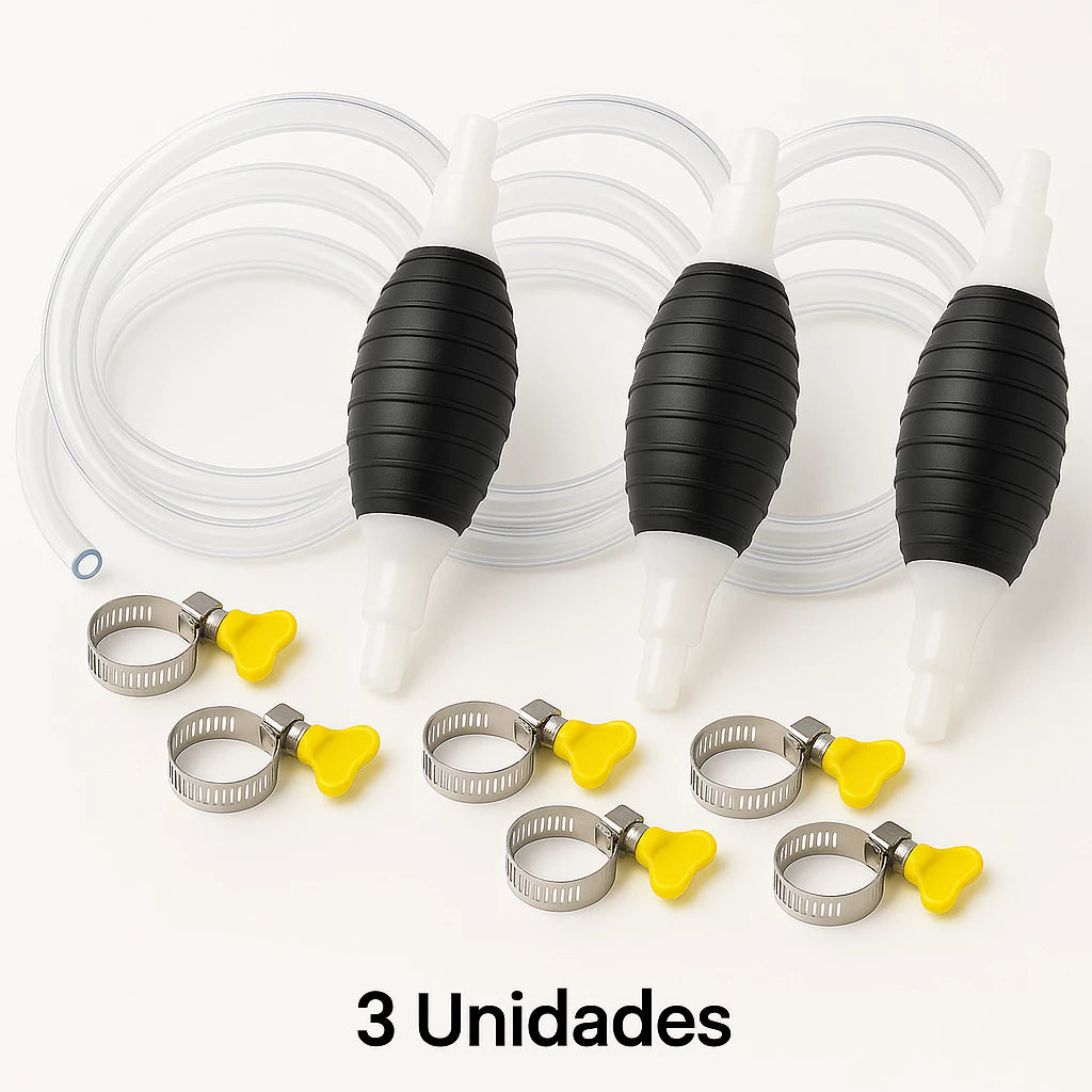 Bomba de Sucção Manual com Mangueira | TransfLiquid Pro