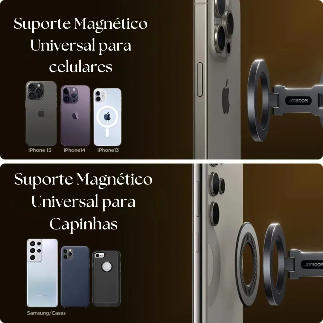 Suporte Magnético Automotivo Para Celular Premium Anti-queda - Acellerando.