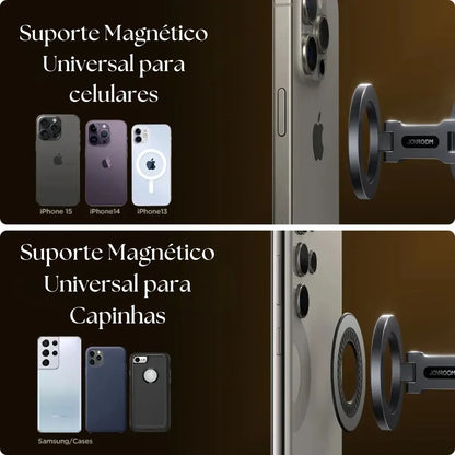 Suporte Magnético Automotivo Para Celular Premium Anti-queda - Acellerando.
