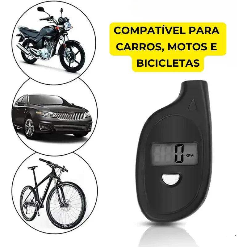Chaveiro Medidor Pressão Digital Pneus - Acellerando