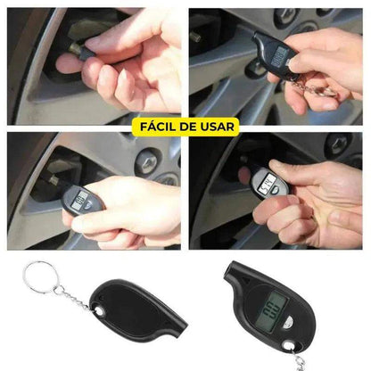 Chaveiro Medidor Pressão Digital Pneus - Acellerando