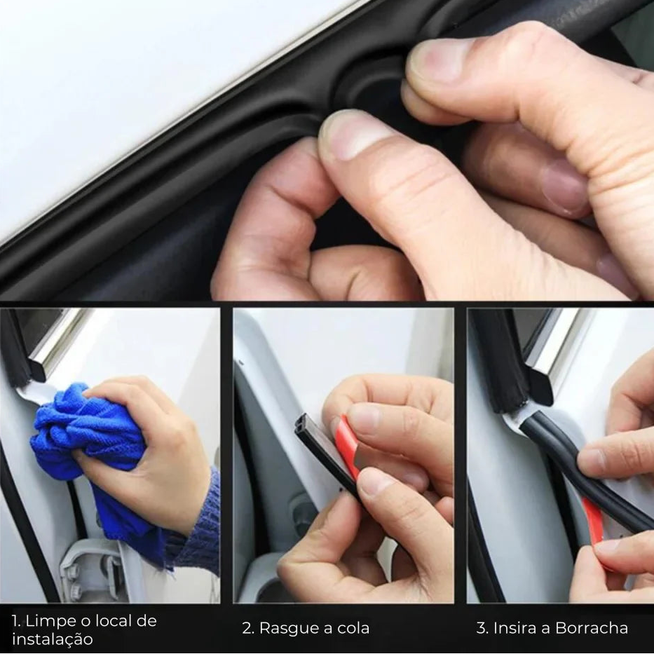 Fita de Borracha para Porta de Carro - Acellerando