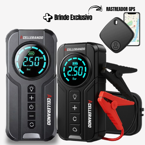 TurboPump™ – Auxiliar de Partida 4 EM 1  | + BRINDE EXCLUSIVO [RASTREADOR AUTOMOTIVO SEM MENSALIDADE]