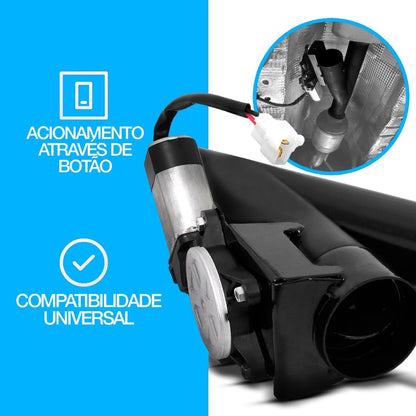 Escape Eletrônico Difusor Universal Ronco Esportivo Botão Turbão