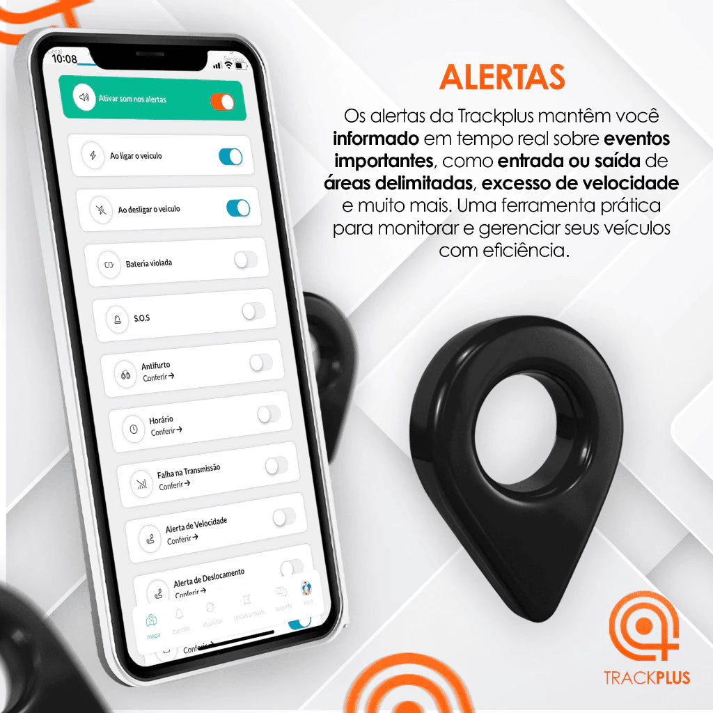 Rastreador Veicular + Bloqueio Remoto | Localize em Tempo Real pelo App + 4G com Chip de Brinde