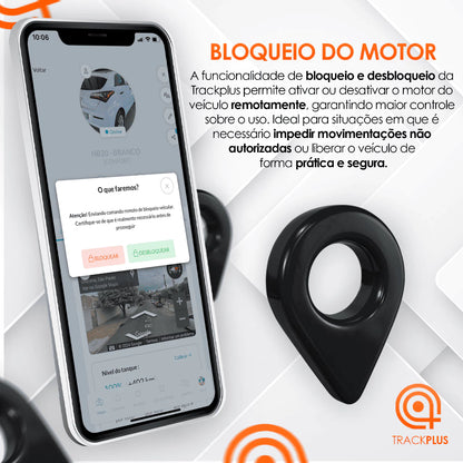 Rastreador Veicular + Bloqueio Remoto | Localize em Tempo Real pelo App + 4G com Chip de Brinde