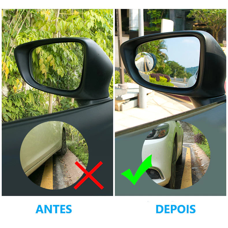 Espelho Anti Ponto Cego 180º Visão Completa | Ultimas Unidades